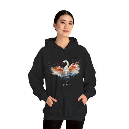 Libra Swan Heavy Blend™ Hoodie  | Zodiac Line