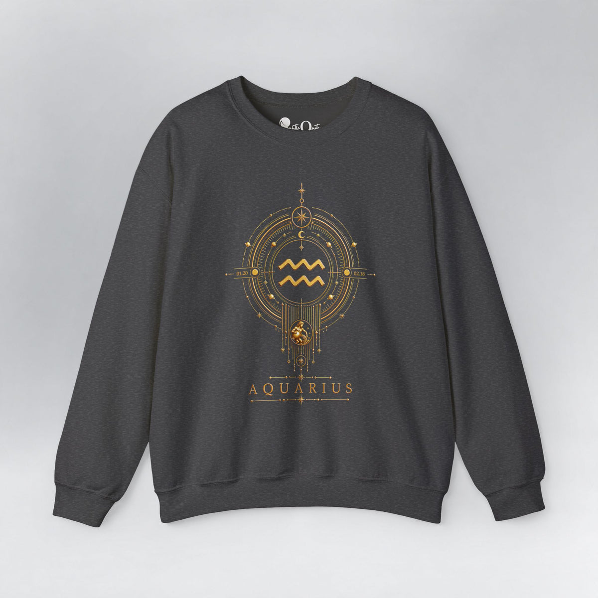 Aquarius Medallion Zodiac Sweatshirt