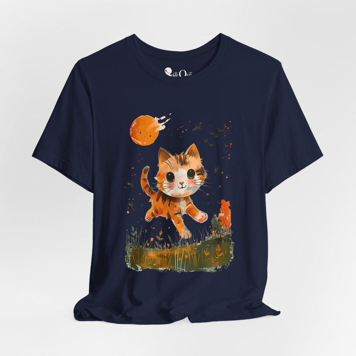 Sunlit Whiskers Navy T-Shirt