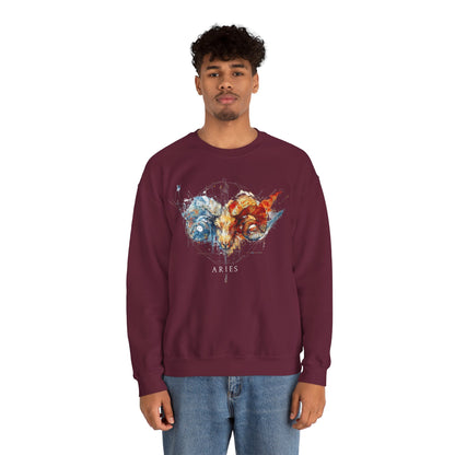 Aries Ram Heavy Blend™ Crewneck Sweatshirt | Zodiac Line