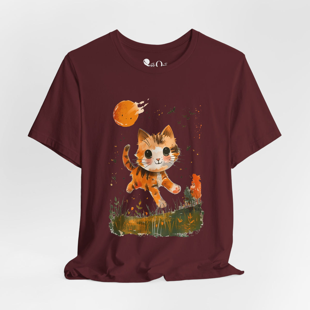 Sunlit Whiskers Maroon T-Shirt
