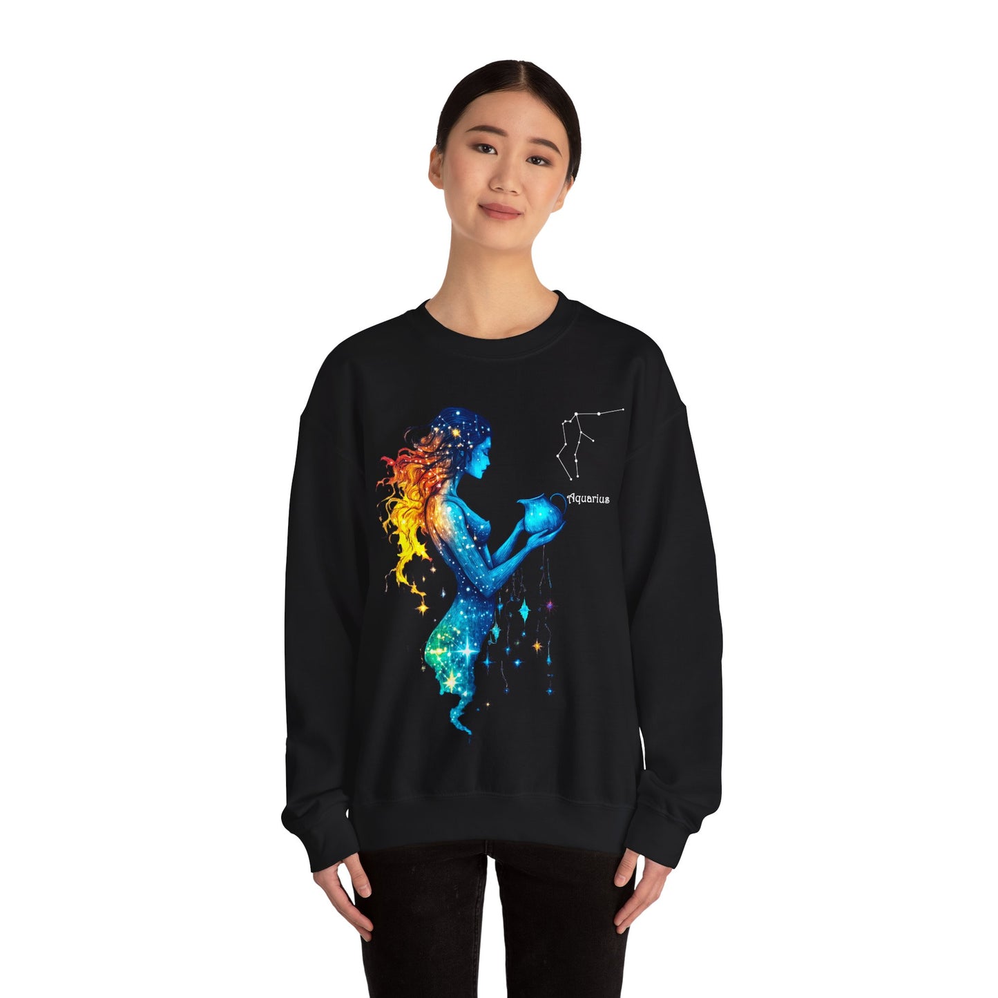 Aquarius Heavy Blend™ Crewneck Sweatshirt | Zodiac Line