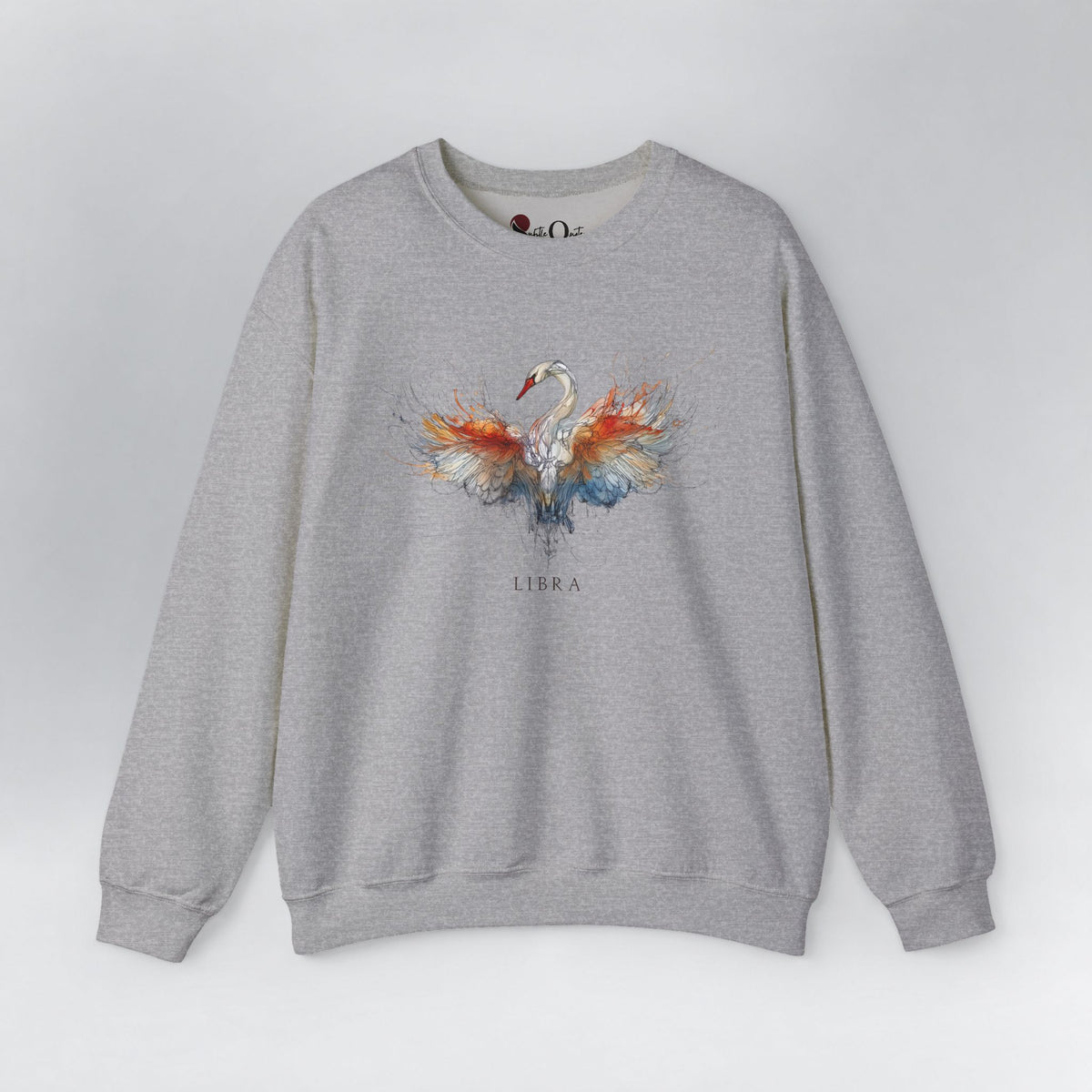 Libra Swan Zodiac Sweatshirt Sport Grey Sweatshirt