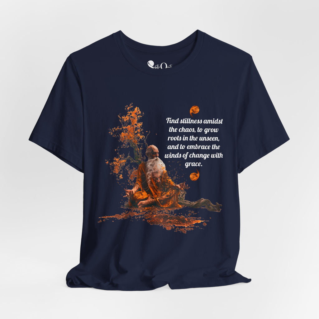 Stillness in Chaos Navy T-Shirt