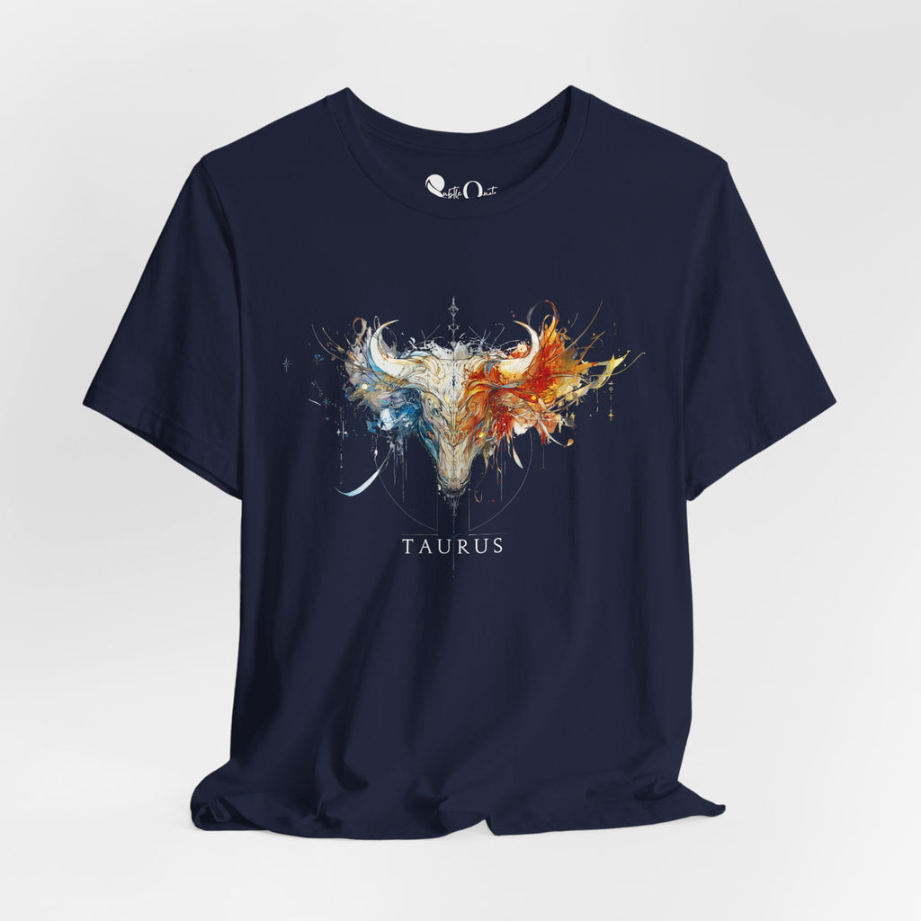 Taurus Bull Zodiac T-Shirt Navy T-Shirt