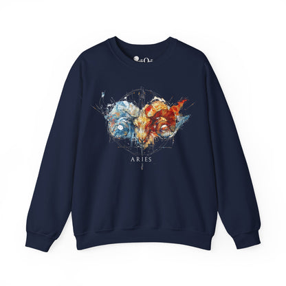 Aries Ram Heavy Blend™ Crewneck Sweatshirt | Zodiac Line