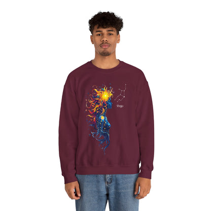 Virgo Goddess Astraea Heavy Blend™ Crewneck Sweatshirt | Zodiac Line