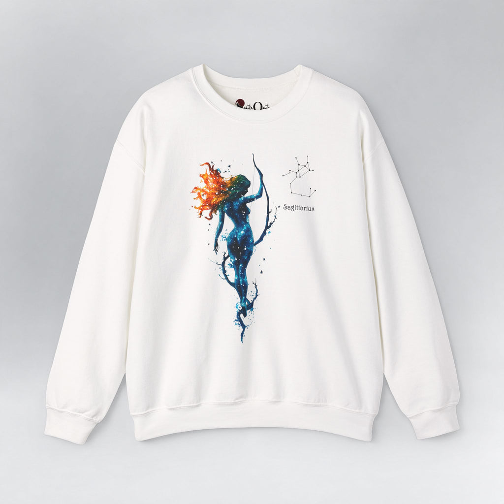 Sagittarius Zodiac Sweatshirt White Sweatshirt