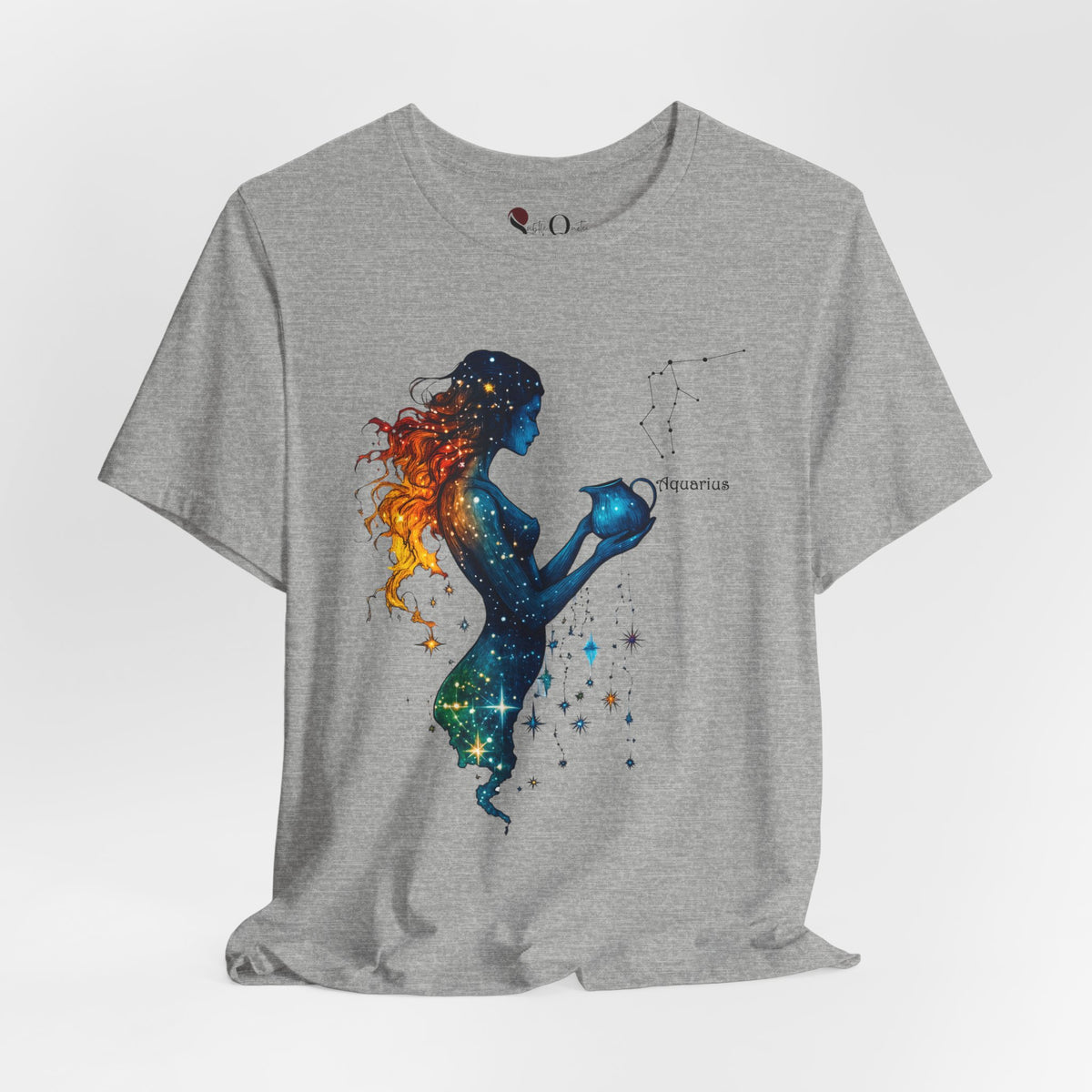 Aquarius Zodiac T-Shirt Athletic Heather T-Shirt