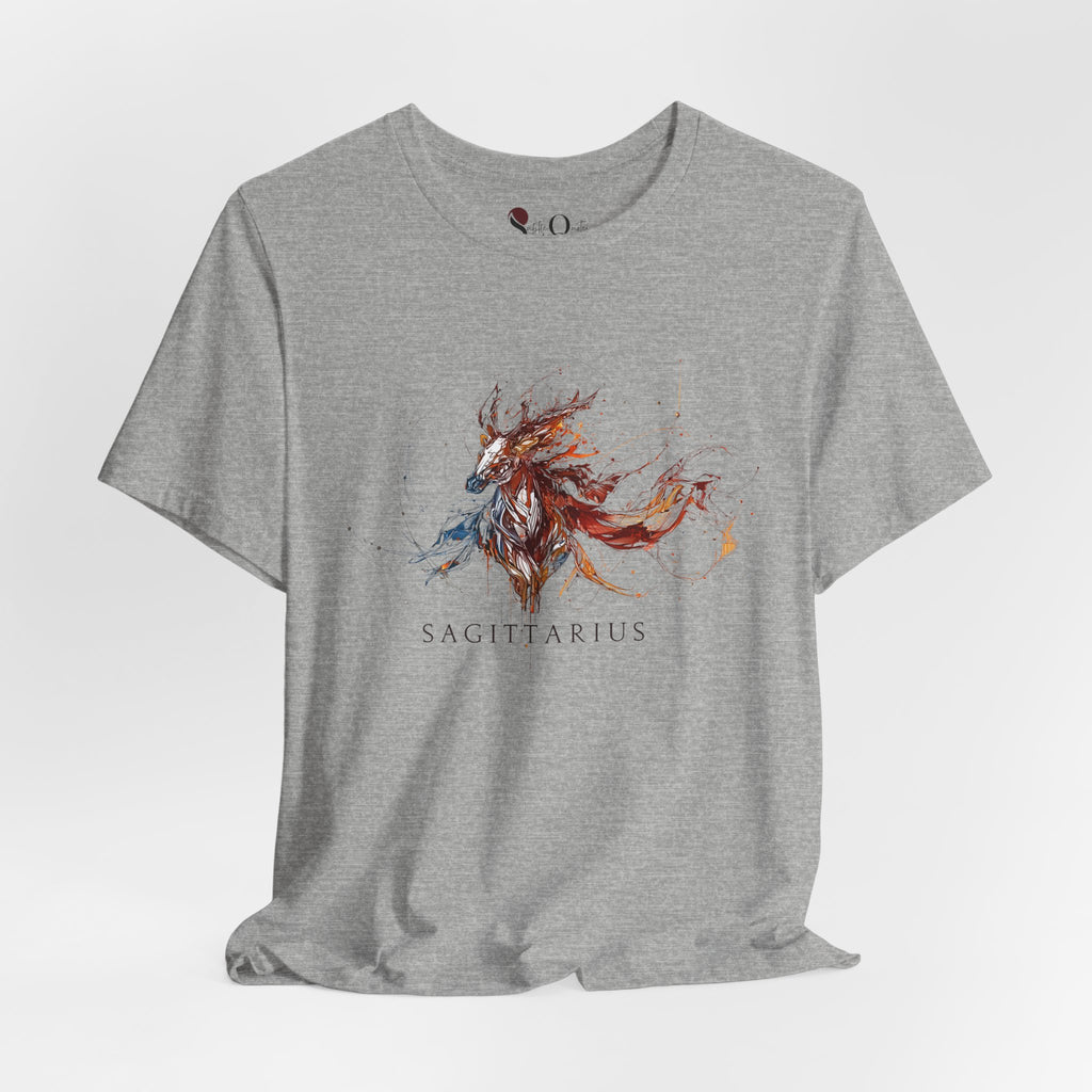 Sagittarius Horse Zodiac T-Shirt Athletic Heather T-Shirt