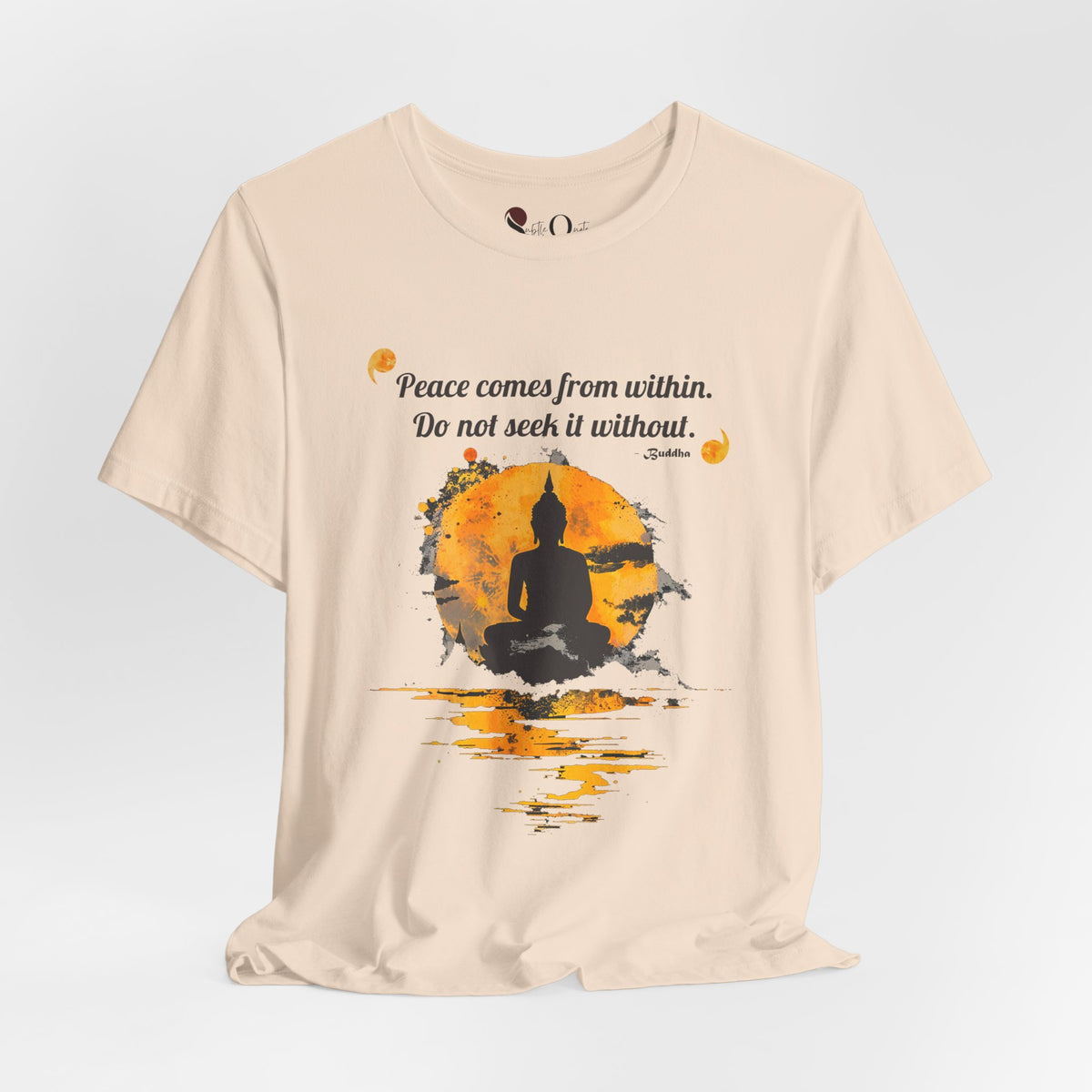 Peace From Within | Buddha Soft Cream T-Shirt