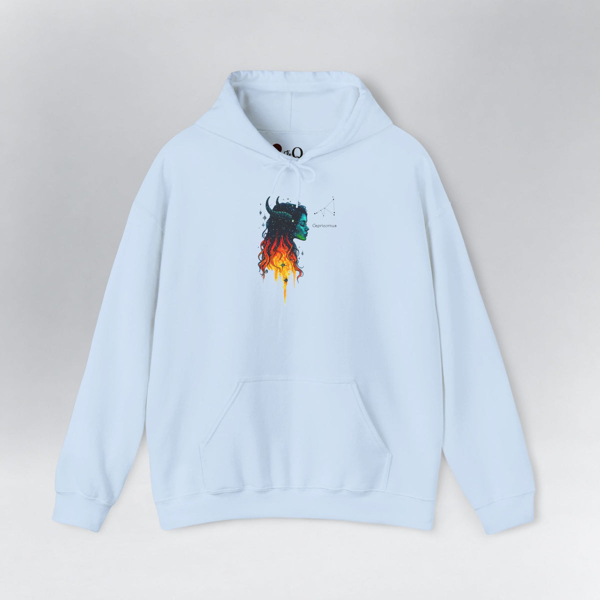 Capricorn I Zodiac Hoodie Light Blue Hoodie