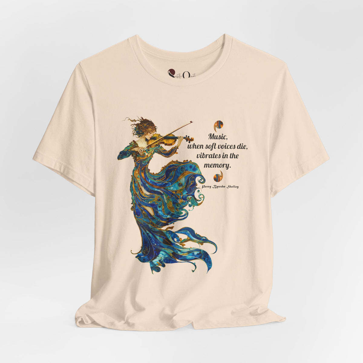 Echoes of Melody | Percy Bysshe Shelley Soft Cream T-Shirt