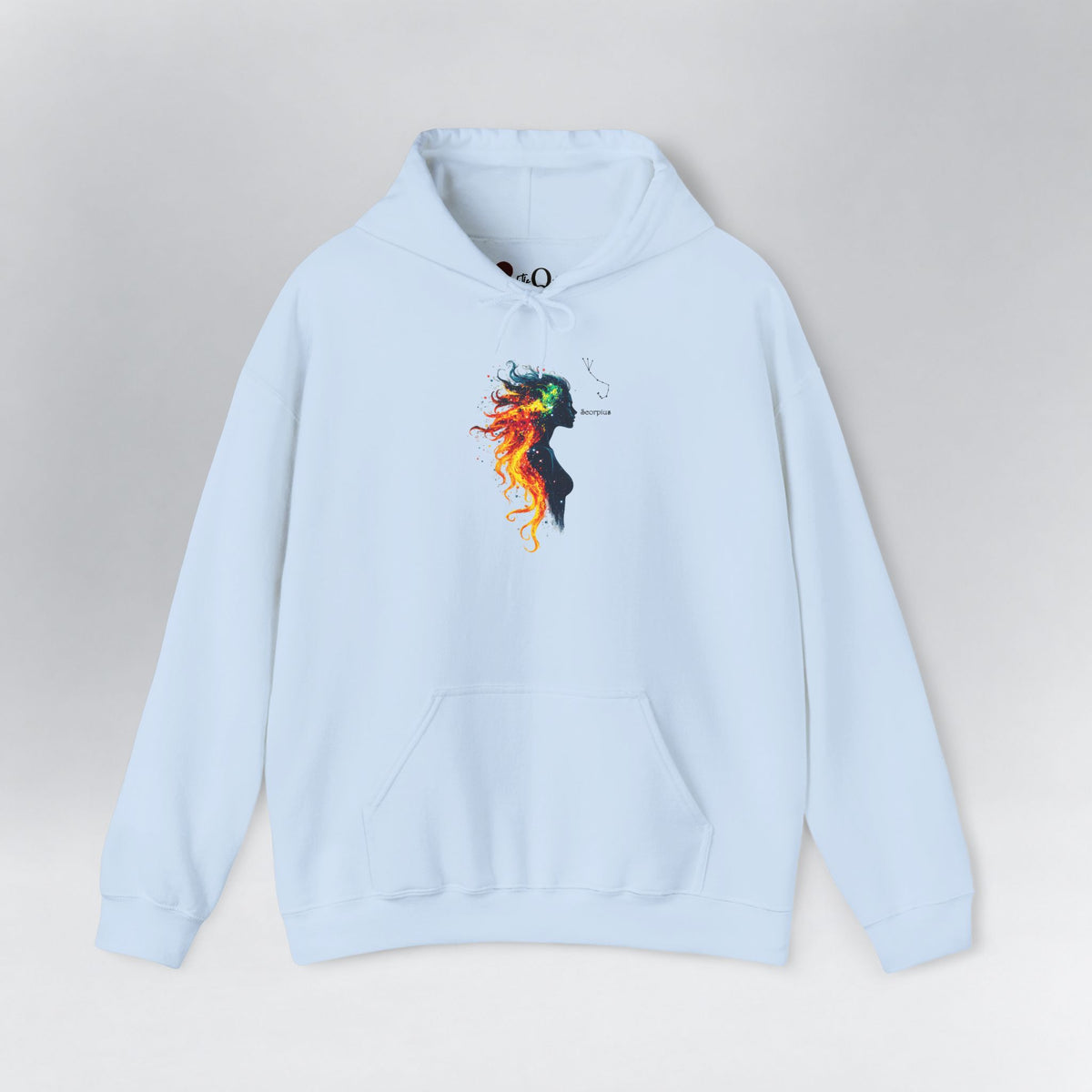 Scorpio Zodiac Hoodie Light Blue Hoodie
