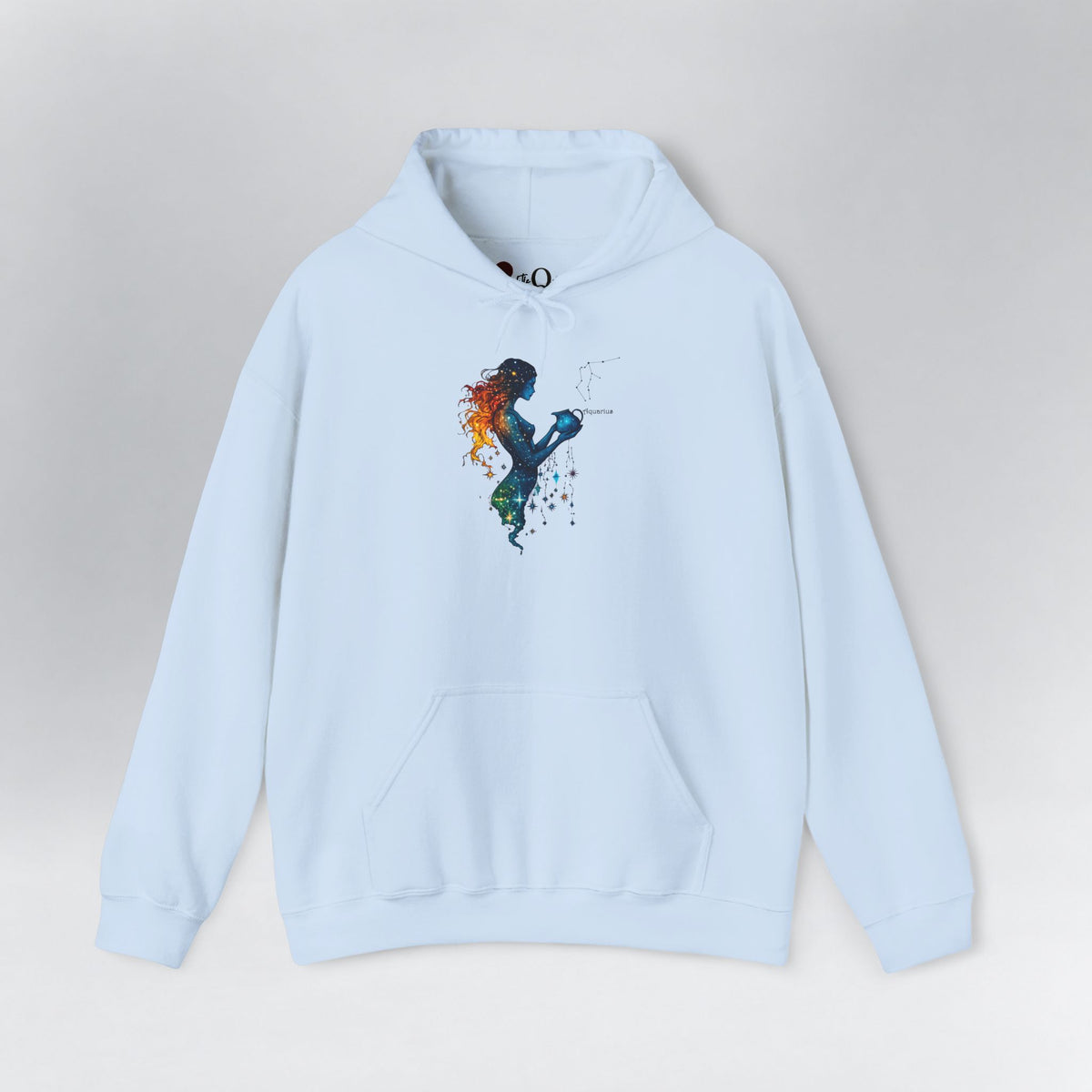Aquarius Zodiac Hoodie Light Blue Hoodie