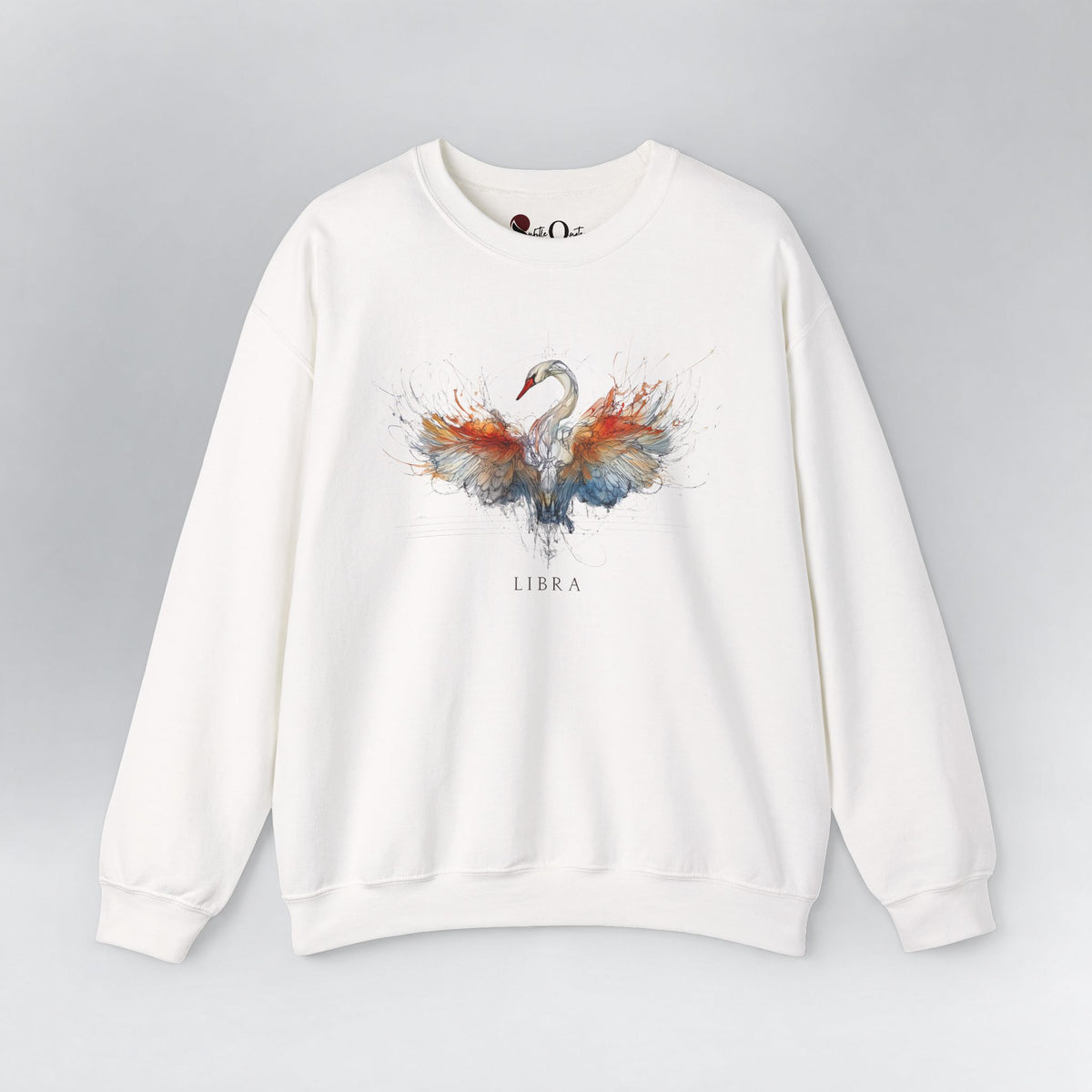 Libra Swan Zodiac Sweatshirt White Sweatshirt