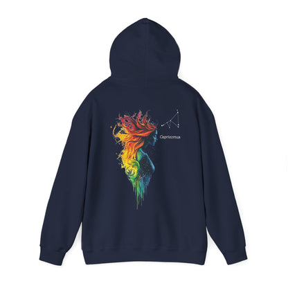 Capricorn Goddess Hestia Zodiac Hoodie Navy Hoodie