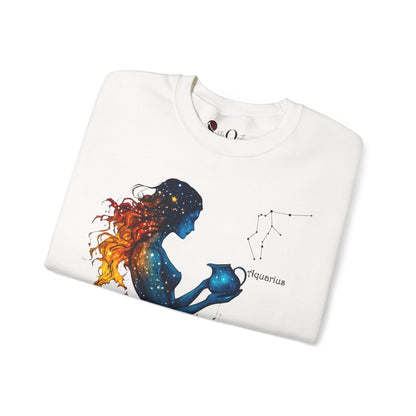 Aquarius Heavy Blend™ Crewneck Sweatshirt | Zodiac Line