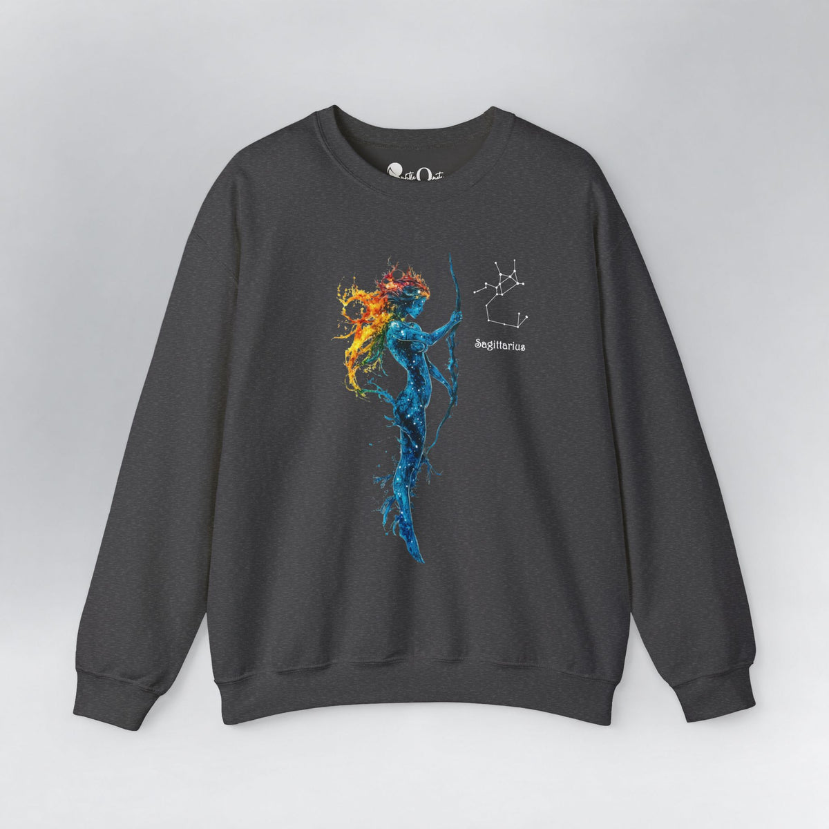 Sagittarius I Zodiac Sweatshirt Dark Heather Sweatshirt