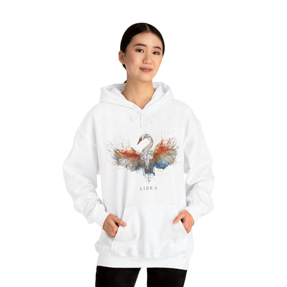 Libra Swan Heavy Blend™ Hoodie  | Zodiac Line