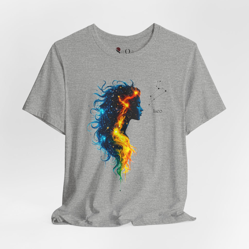 Leo Zodiac T-Shirt Athletic Heather T-Shirt