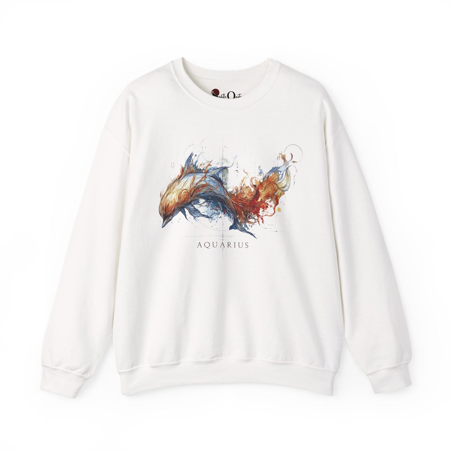 Aquarius Dolphin Heavy Blend™ Crewneck Sweatshirt | Zodiac Line