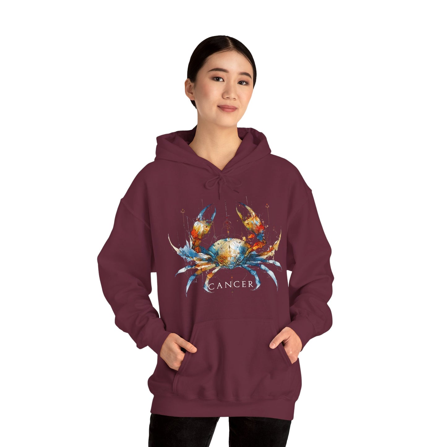 Cancer Crab Heavy Blend™ Hoodie  | Zodiac Line