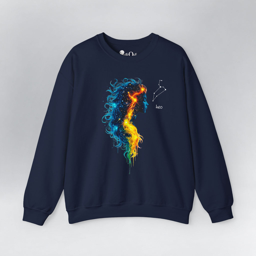 Leo I Zodiac Sweatshirt Navy Sweatshirt