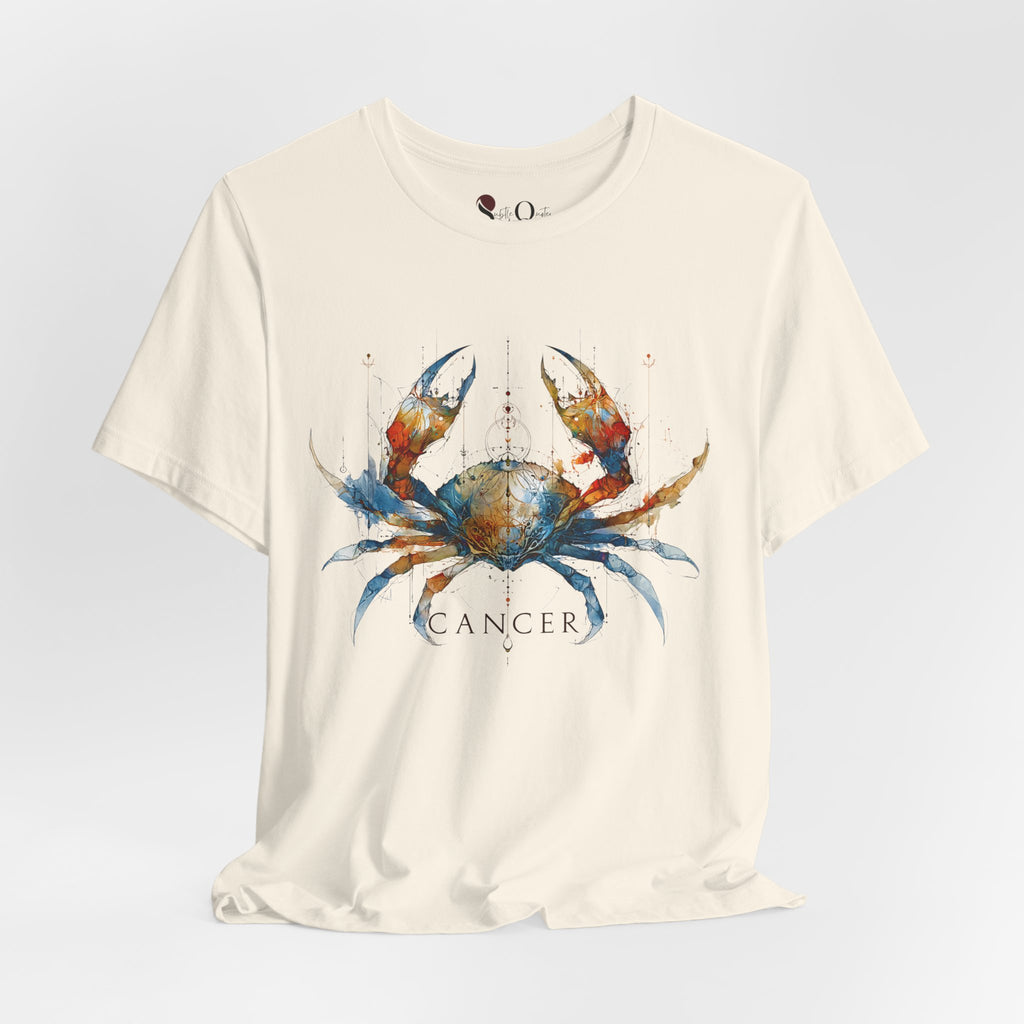 Cancer Crab Zodiac T-Shirt Natural T-Shirt