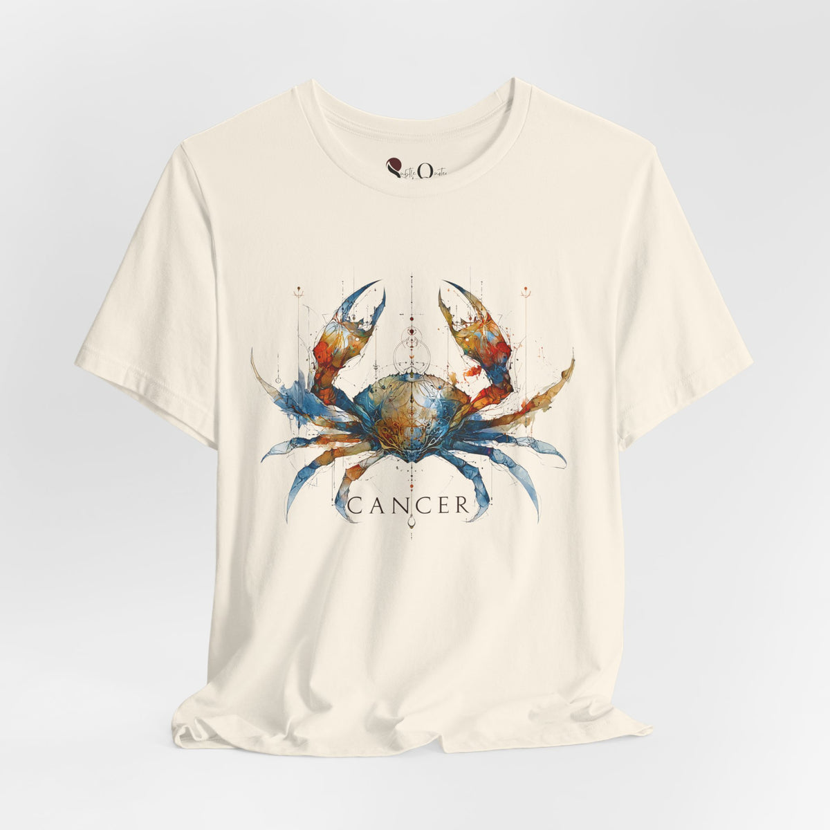 Cancer Crab Zodiac T-Shirt Natural T-Shirt