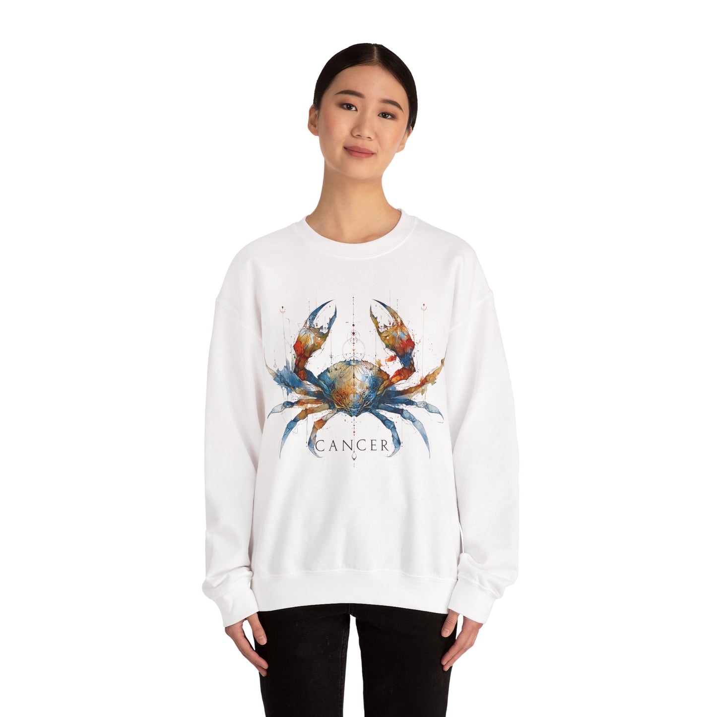 Cancer Crab Heavy Blend™ Crewneck Sweatshirt | Zodiac Line