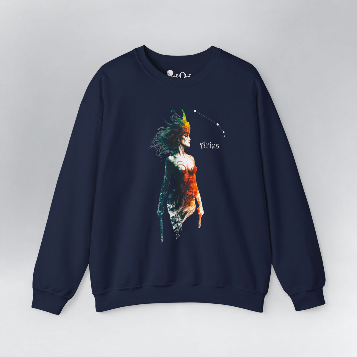 Aries Zodiac Sweatshirt Navy Sweatshirt