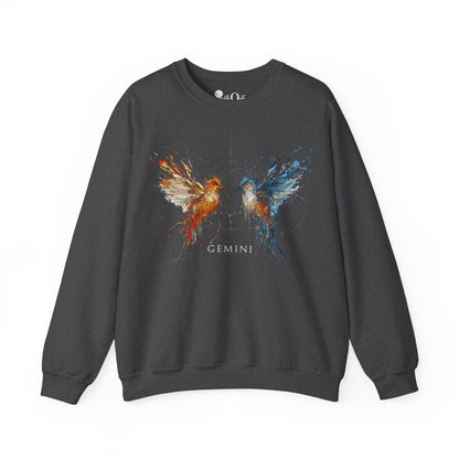 Gemini Hummingbird  Heavy Blend™ Crewneck Sweatshirt | Zodiac Line
