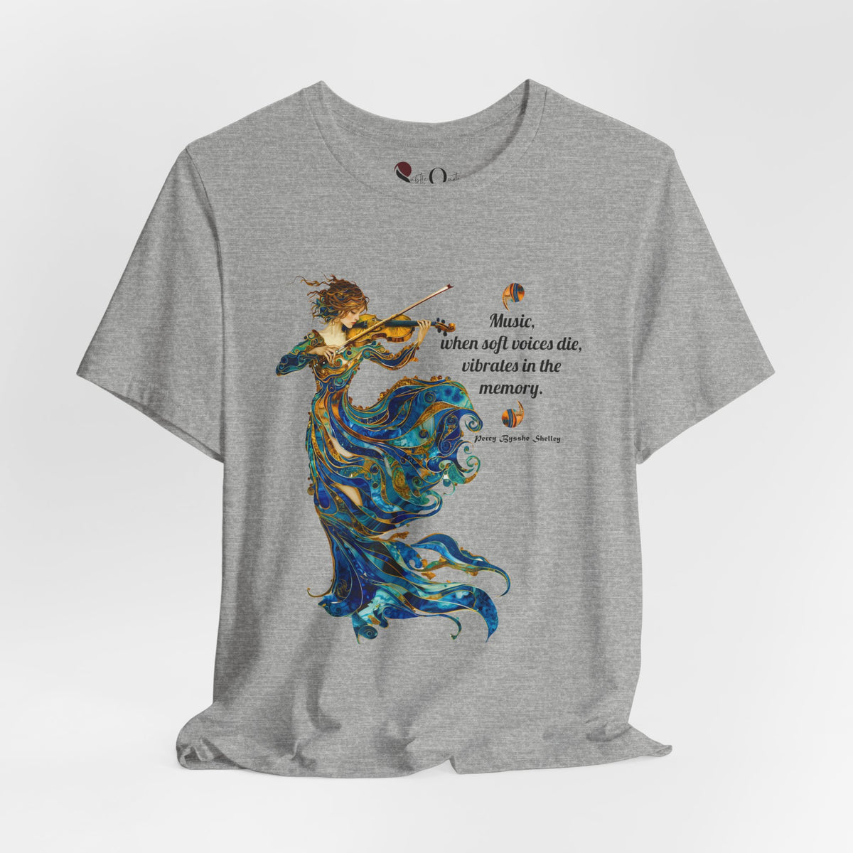 Echoes of Melody | Percy Bysshe Shelley Athletic Heather T-Shirt