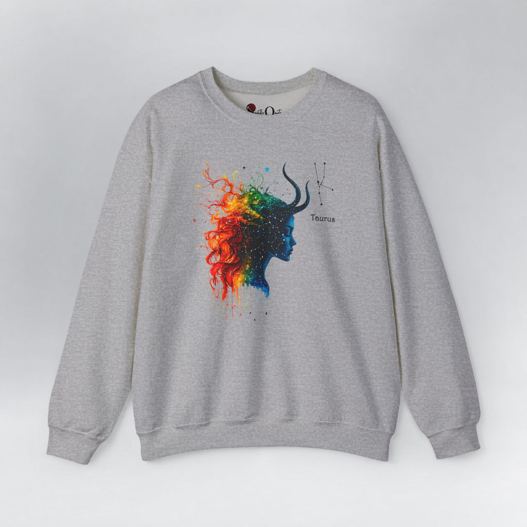 Taurus Zodiac Sweatshirt Sport Grey Sweatshirt