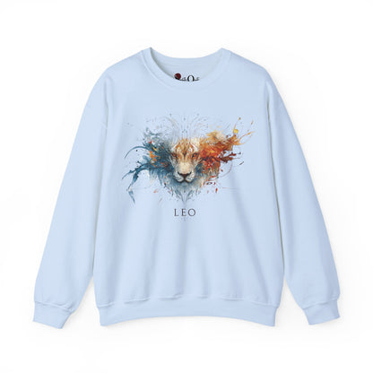 Leo Lion Heavy Blend™ Crewneck Sweatshirt | Zodiac Line