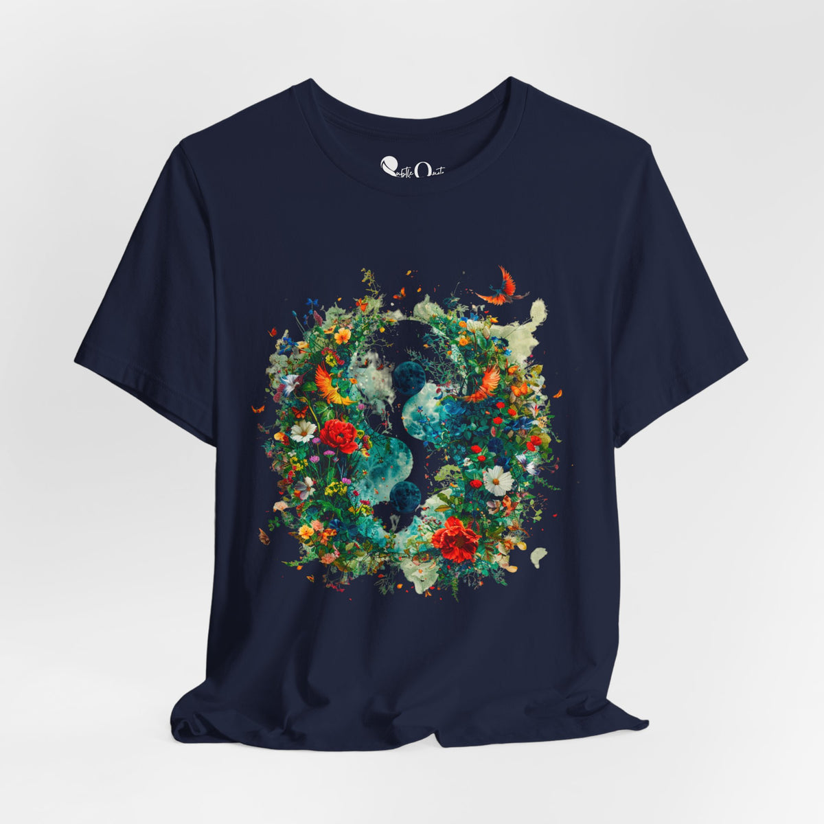 Harmony in Bloom Navy T-Shirt
