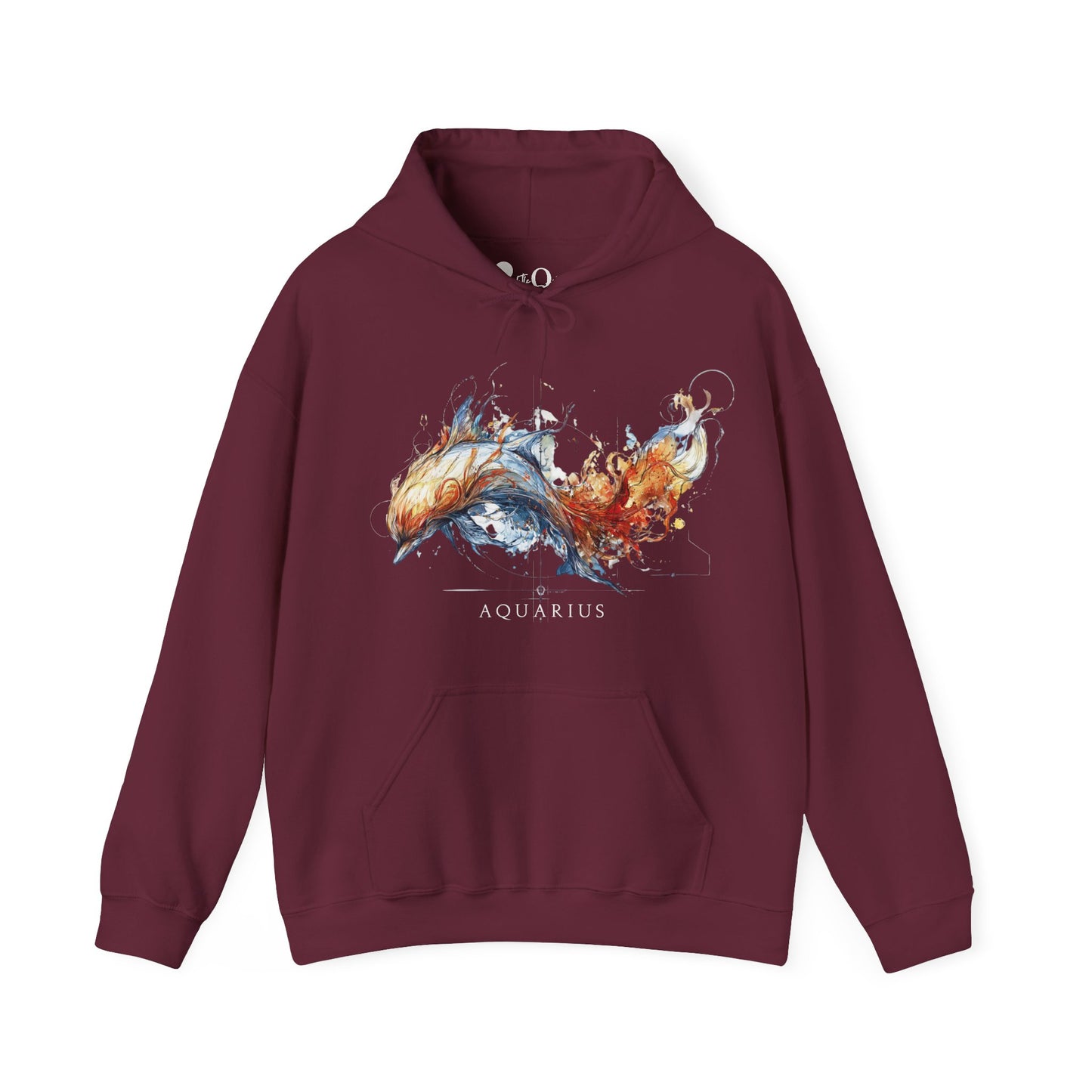 Aquarius Dolphin Heavy Blend™ Hoodie  | Zodiac Line