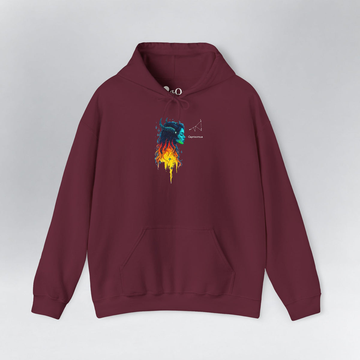 Capricorn I Zodiac Hoodie Maroon Hoodie