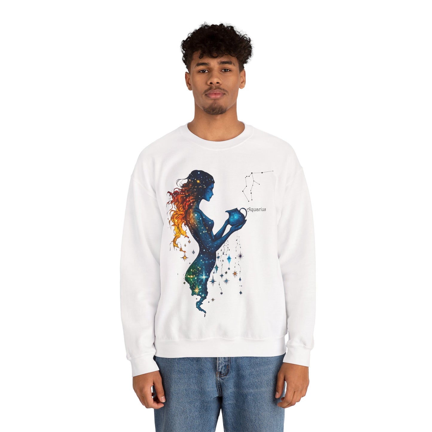 Aquarius Heavy Blend™ Crewneck Sweatshirt | Zodiac Line