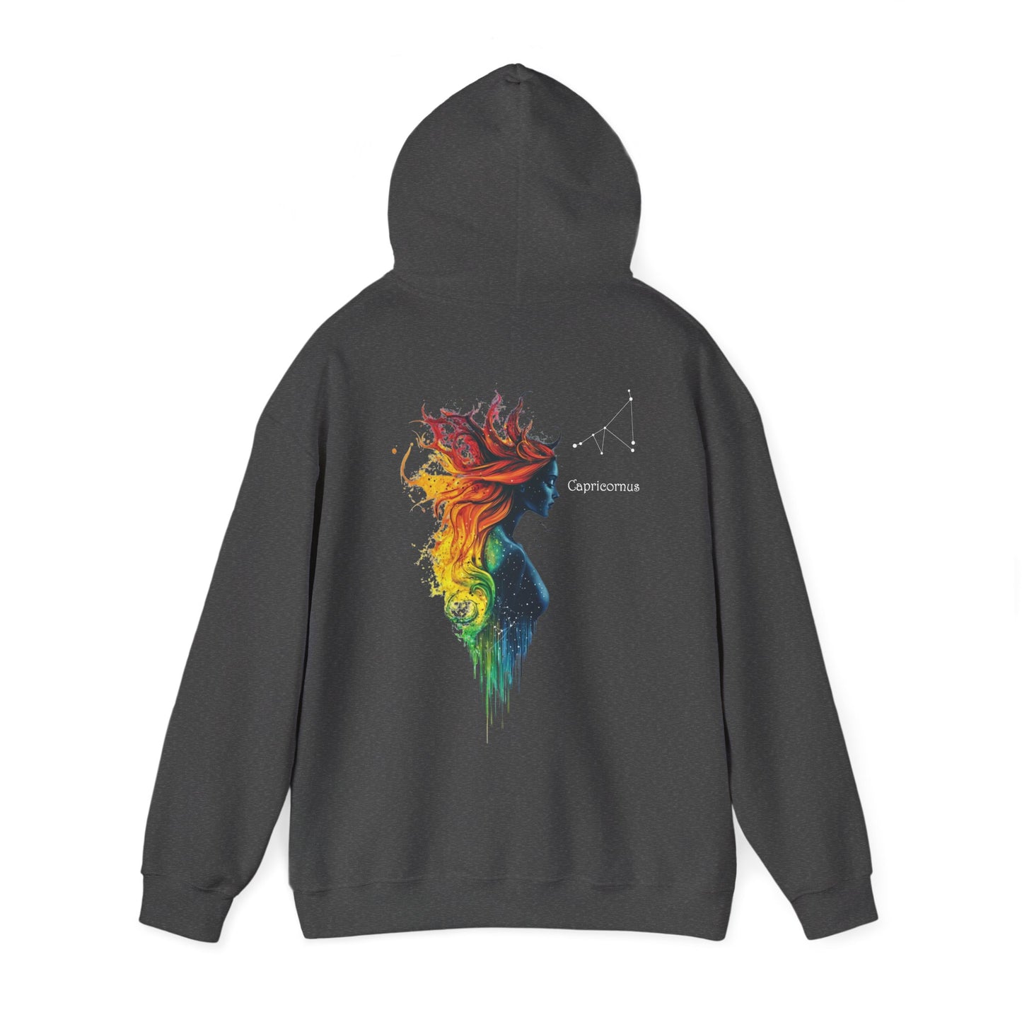 Capricorn Goddess Hestia Zodiac Hoodie Dark Heather Hoodie