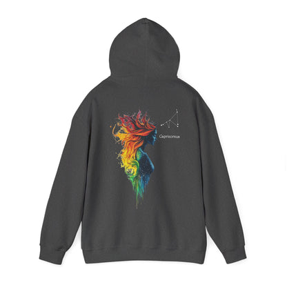 Capricorn Goddess Hestia Zodiac Hoodie Dark Heather Hoodie