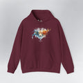 Leo Lion Zodiac Hoodie Maroon Hoodie