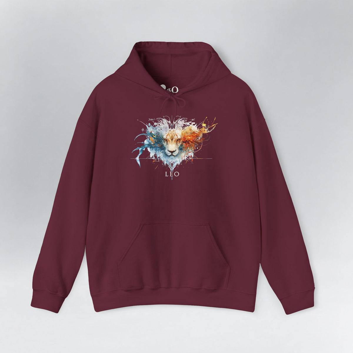 Leo Lion Zodiac Hoodie Maroon Hoodie