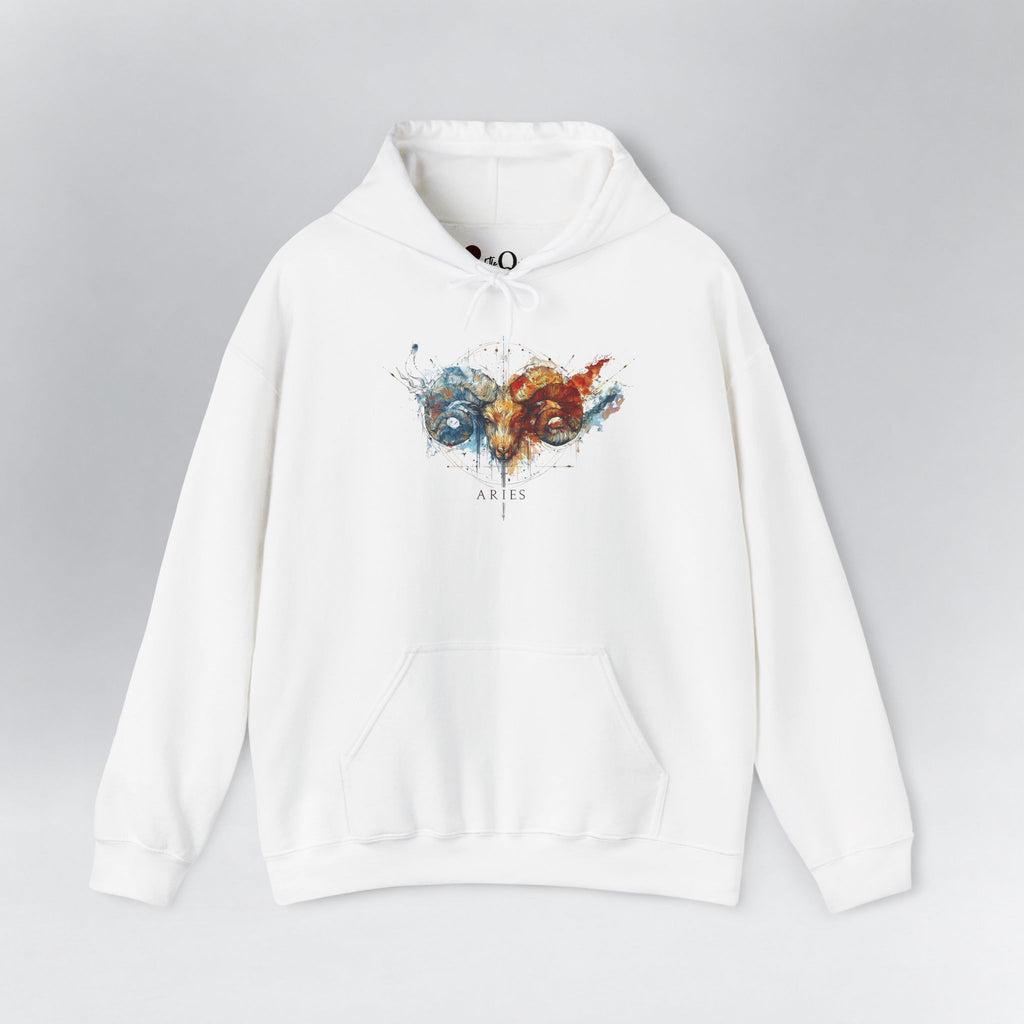 Aries Ram Zodiac Hoodie White Hoodie