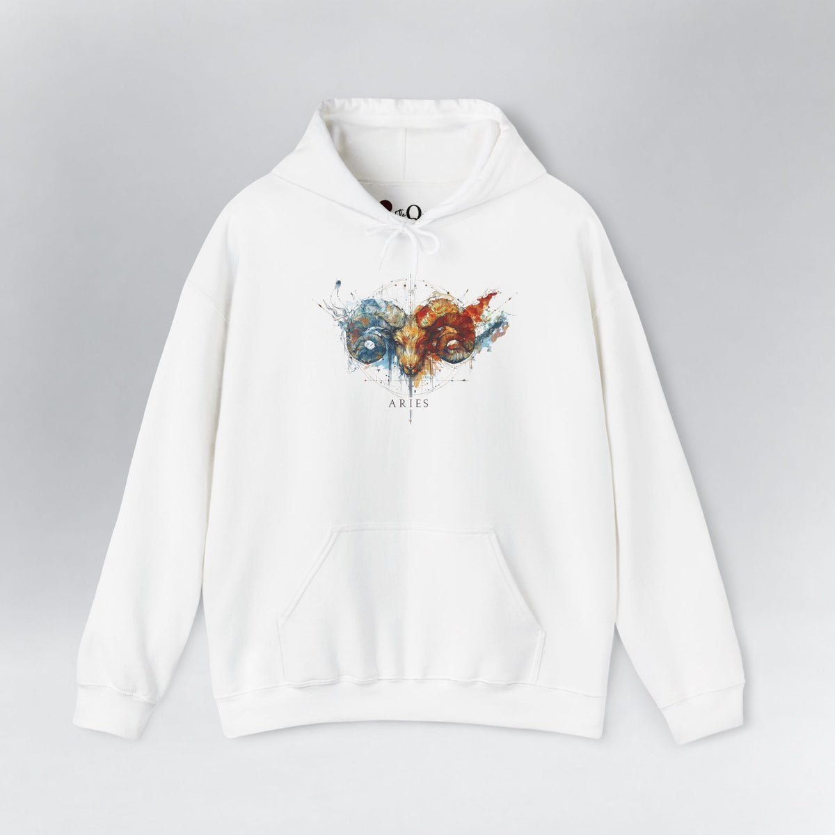 Aries Ram Zodiac Hoodie White Hoodie