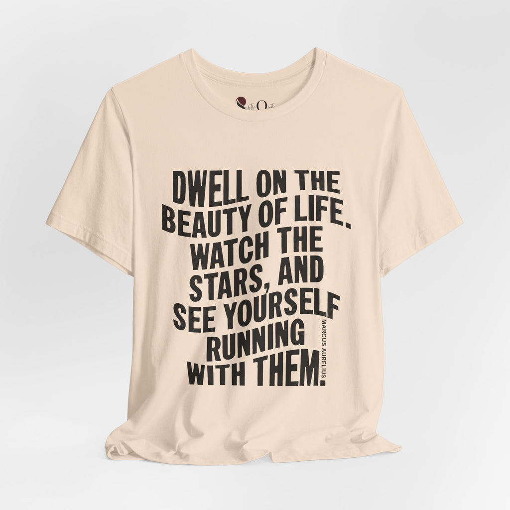 Dwell on Beauty | Marcus Aurelius Soft Cream T-Shirt
