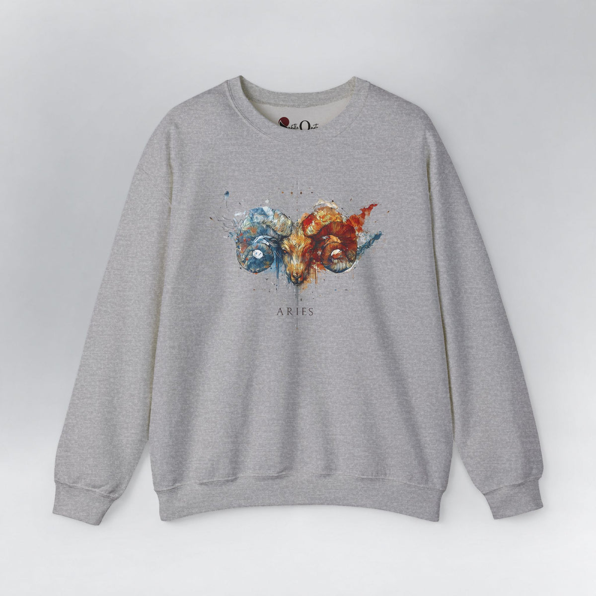 Aries Ram Zodiac Sweatshirt Sport Grey Sweatshirt
