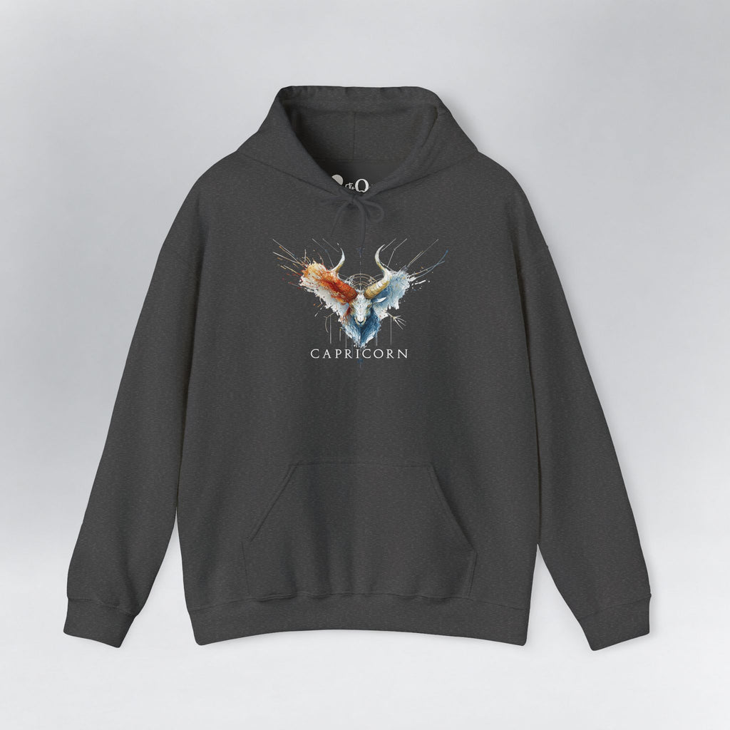 Capricorn Ibex Zodiac Hoodie Dark Heather Hoodie