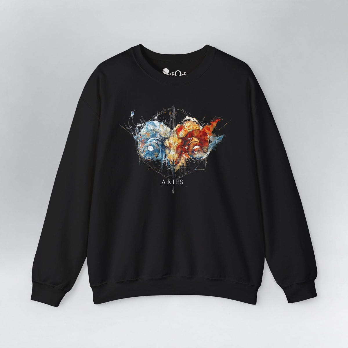 Aries Ram Zodiac Sweatshirt Black Sweatshirt